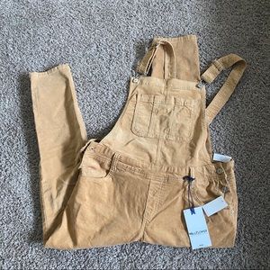 Wallflower mustard yellow corduroy overalls (L) 10